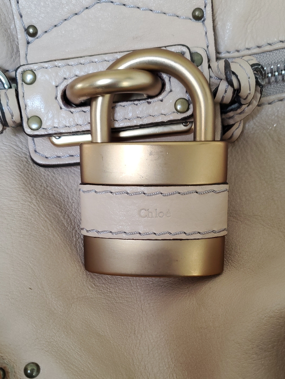 ORIGINAL Chloe "Paddington" Satchel In Cream/Tan - Picture 4 of 16